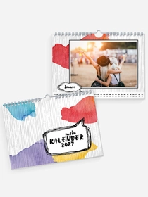 Wandkalender Farbklecks | Monat