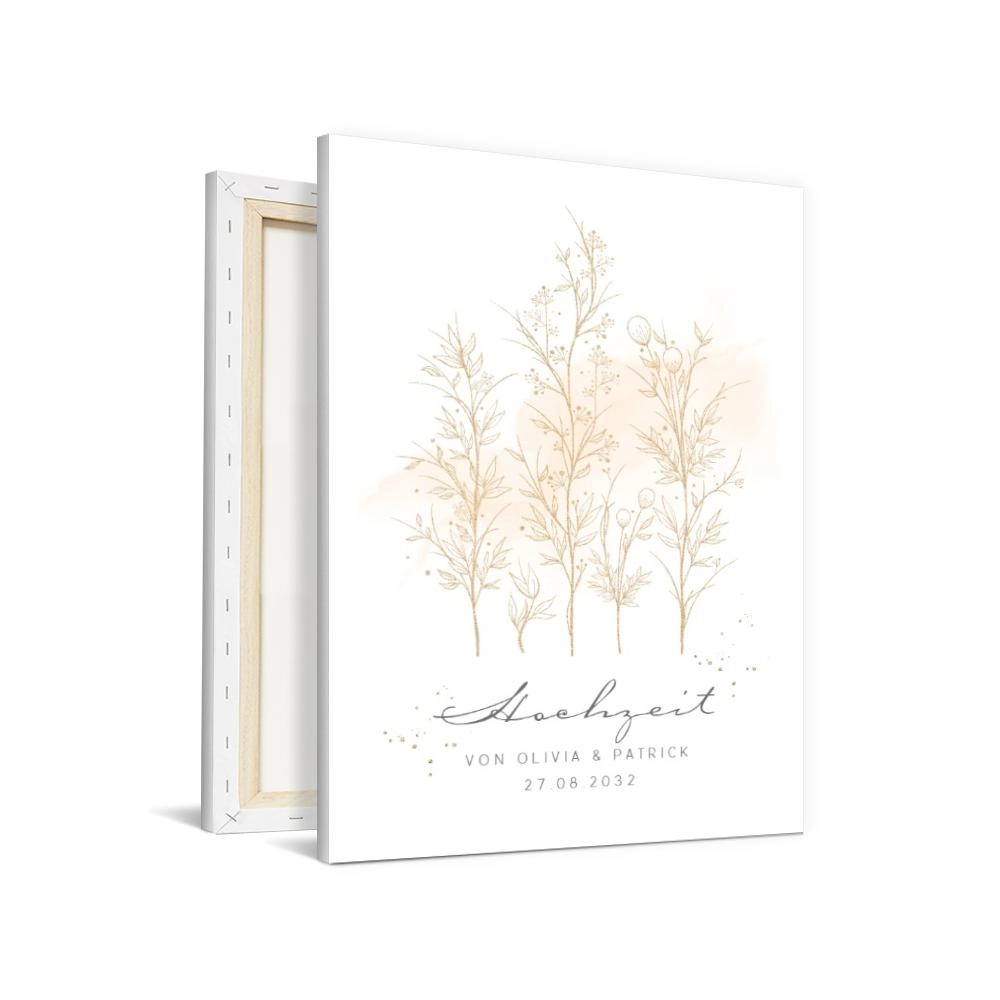 Leinwand zur Begrüßung bei der Hochzeit online einfach selbst gestalten & bestellen - Hochzeitsbaum im Format 400 x 600 mm bei druckstdu.de
