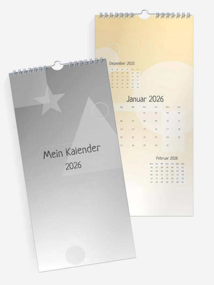 3-Monatskalender Shapes