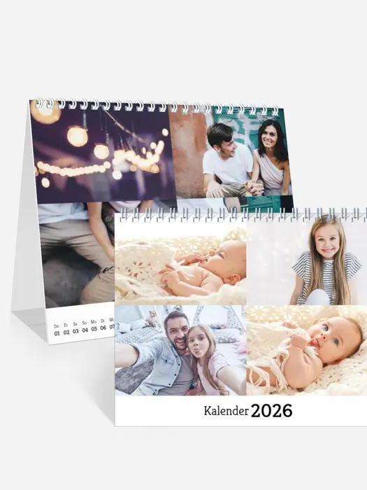 Tischkalender Neutral Collage | Monat