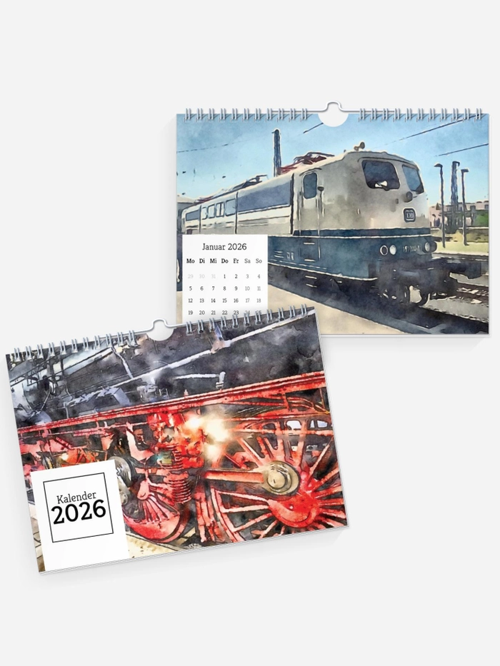 Kalender - Bahnfahrendes Kalender - Bahnfahrendes
