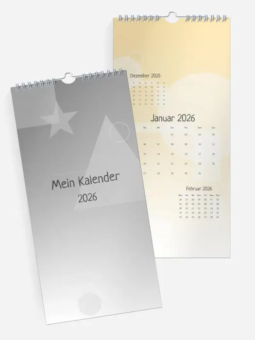 3-Monatskalender Shapes