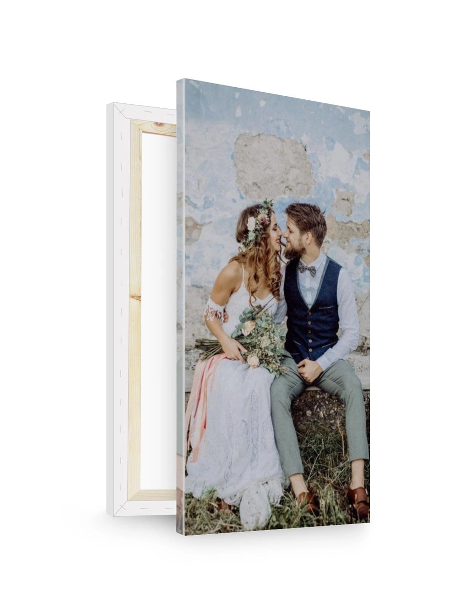 Foto auf Leinwand, mit eigenen Texten & Bildern selbst gestalten - Foto auf Leinwand im Format 500 x 1000 mm bei druckstdu.de