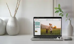 PVC Banner oder Werbeplane am Laptop gestalten und drucken lassen