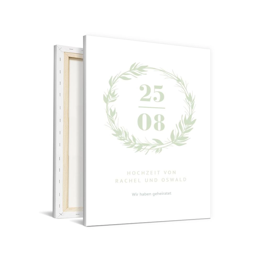 Leinwand zur Begrüßung bei der Hochzeit nach Ihren wünschen selbst gestalten - Hochzeitsbaum im Format 400 x 600 mm bei druckstdu.de
