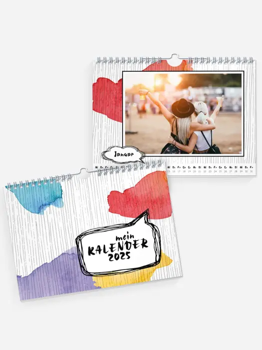 Wandkalender Farbklecks | Monat
