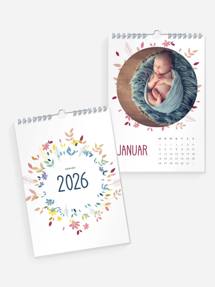 Wandkalender Blumenkranz | Monat