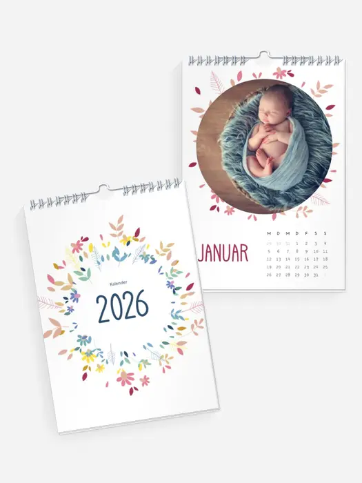 Wandkalender Blumenkranz | Monat