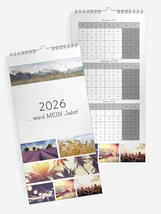 3-Monatskalender Neutral