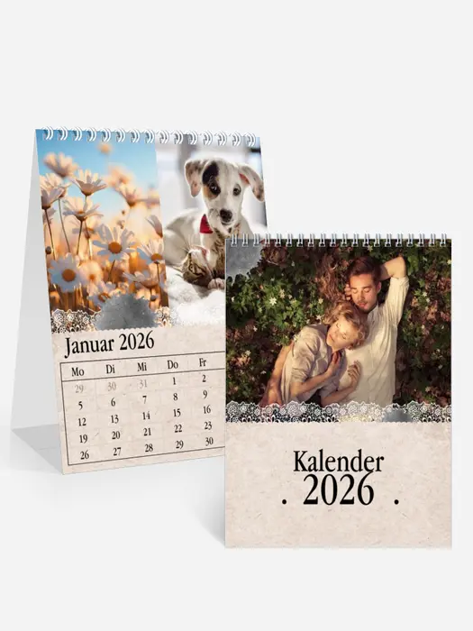 Tischkalender BlĂĽtenrand | Monat