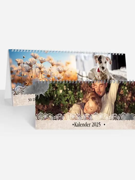 Tischkalender Blütenrand | Woche Tischkalender Blütenrand | Woche