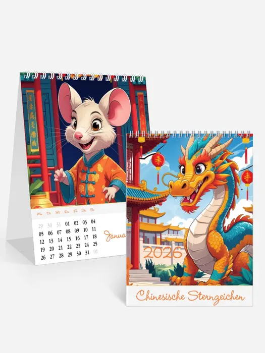 Cartoon Style - Chinesische Sternzeichen