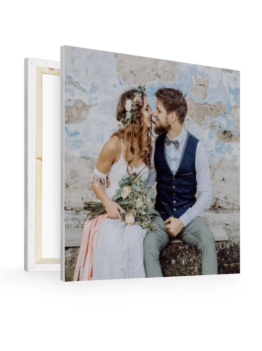 Foto auf Leinwand, mit eigenen Texten & Bildern selbst gestalten - Foto auf Leinwand im Format 500 x 500 mm bei druckstdu.de