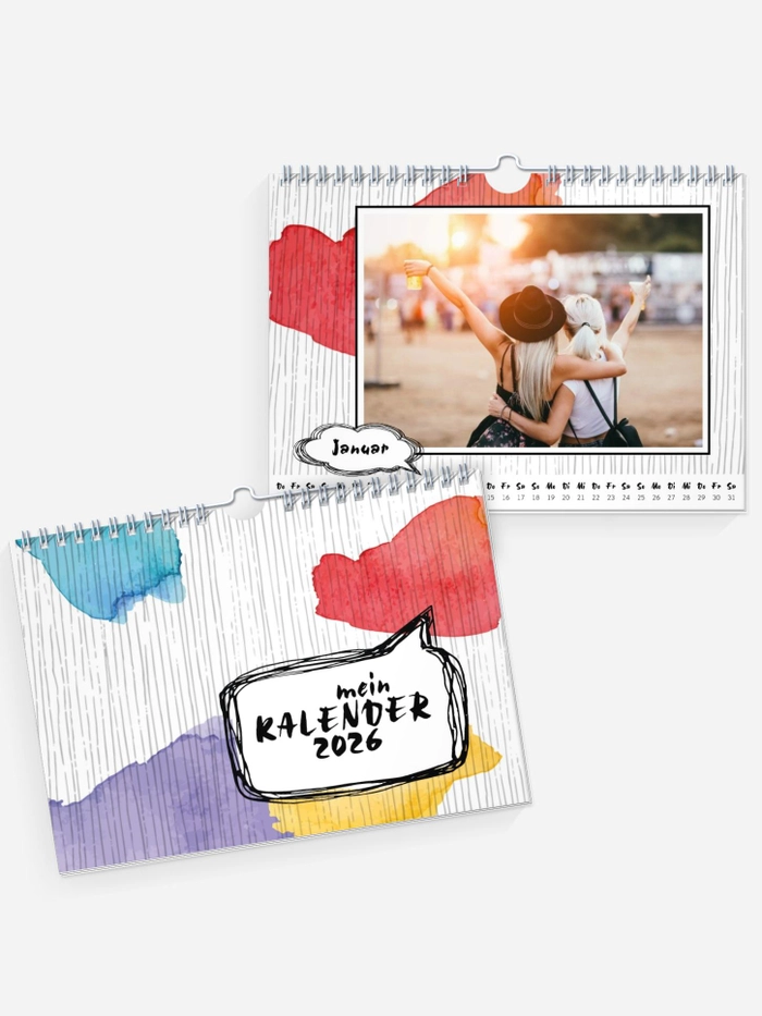 Wandkalender Farbklecks | Monat