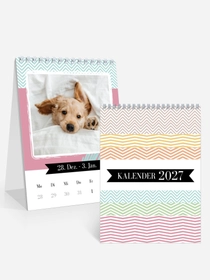 Tischkalender Mustermix  | Woche