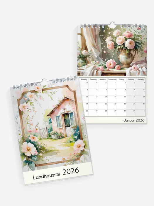 Aquarelle im Landhausstil