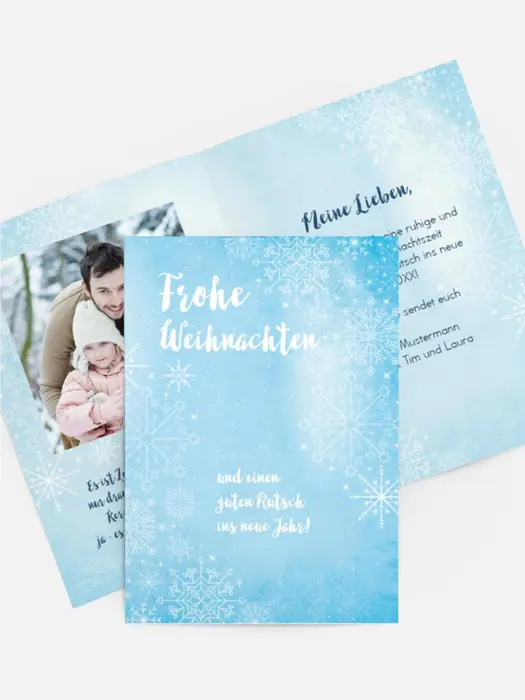 Foto Weihnachtgrußkarte Wintertraum Foto Weihnachtgrußkarte Wintertraum